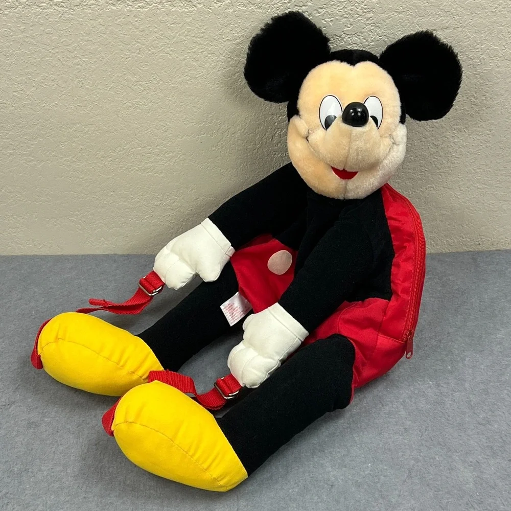 VTG Mickey's Pals by Dover Mickey Mouse Backpack Sling Bag Handbag 80s‎ Plush